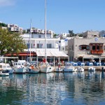 Yaliakavak old marina lined with restaurants offering beautiful sea views