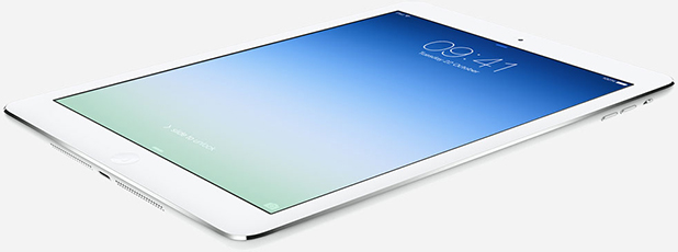 The new Apple iPad Air, 24 percent lighter and 2x faster than its predecessor