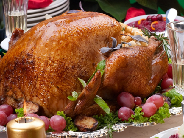 Enjoy the Christmas Holidays with a traditional cooked turkey dinner and all the trimmings