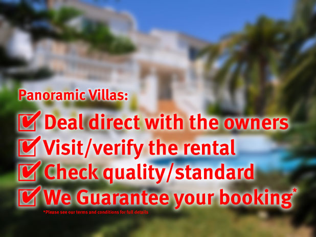 Quality Verses Quality? You can book in total confidence with Panoramic Villas