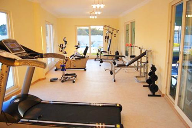 The fitness centre with a range of cardio and weight machines