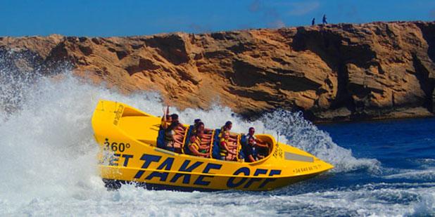 Smile High Parasailing in Fuengirola offer Flash 360 Jet Boat Rides