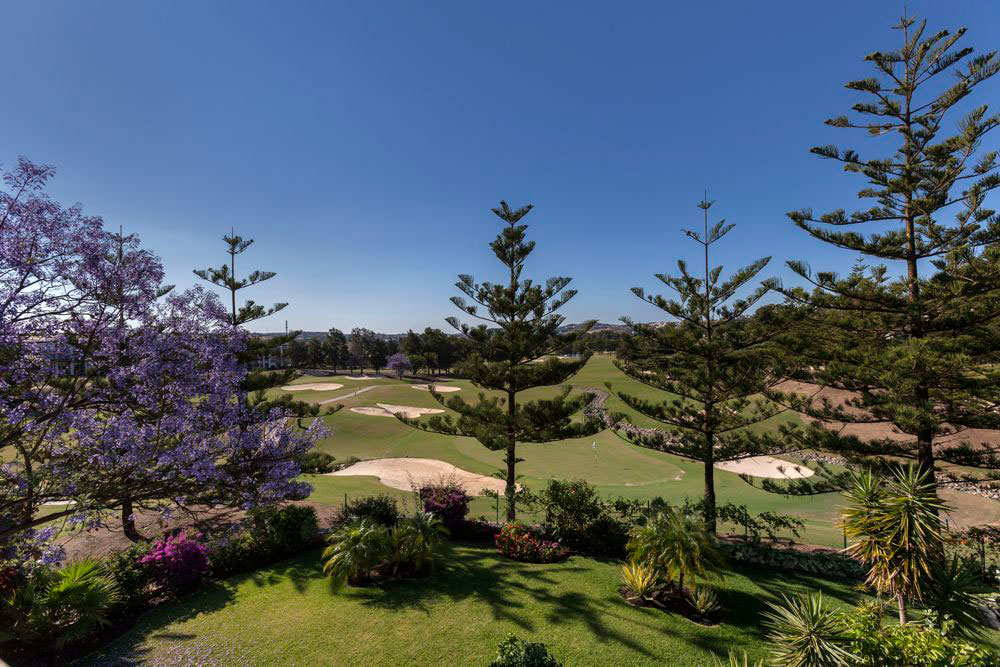 Enjoy the peaceful Mijas golf course views from your private balcony