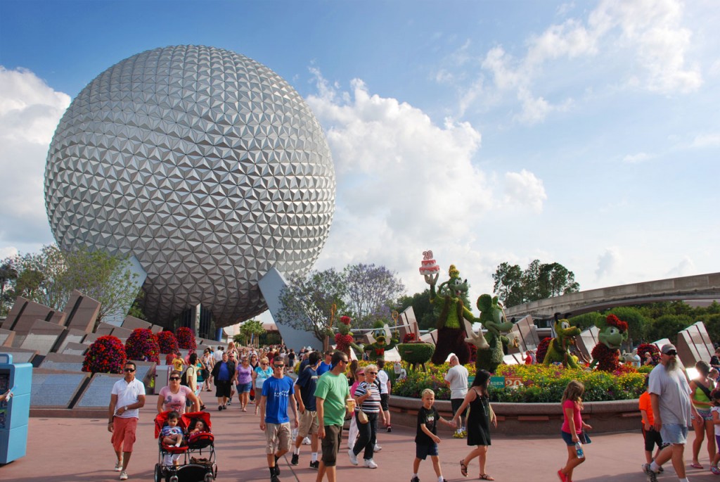 Epcot is the 2nd of the 4 Walt Disney World theme parks - best known for the Spaceship Earth sphere attraction