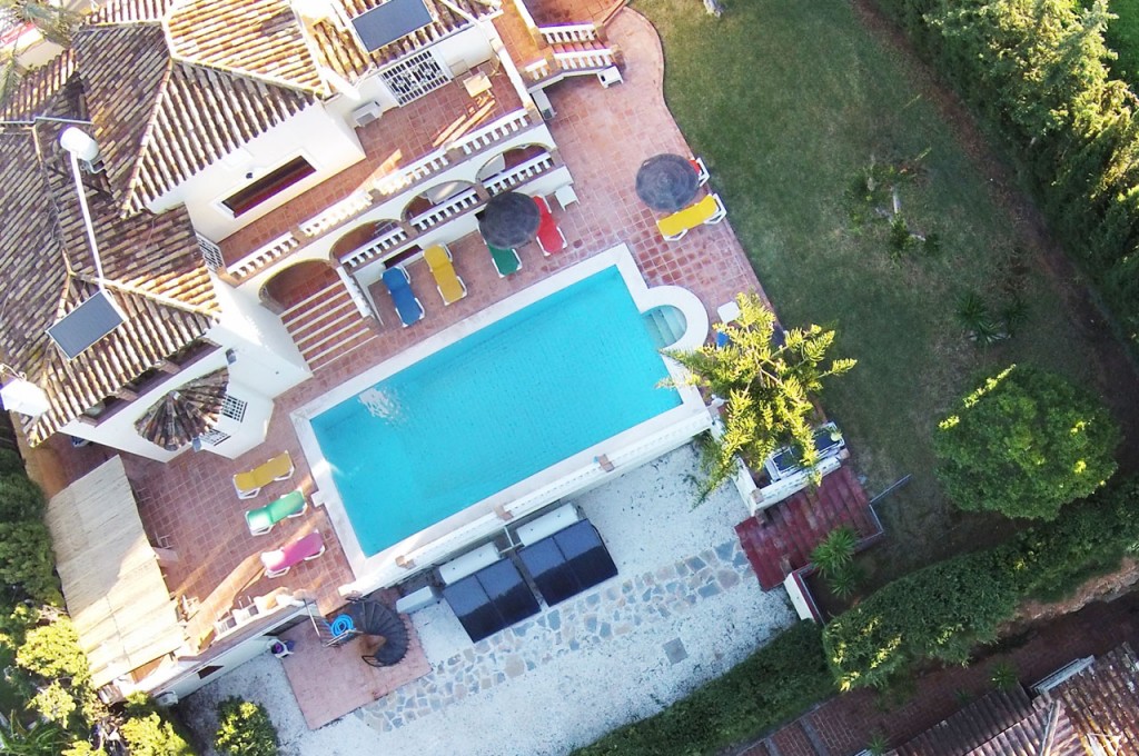 Drone aerial photo of Villa SP002 and grounds