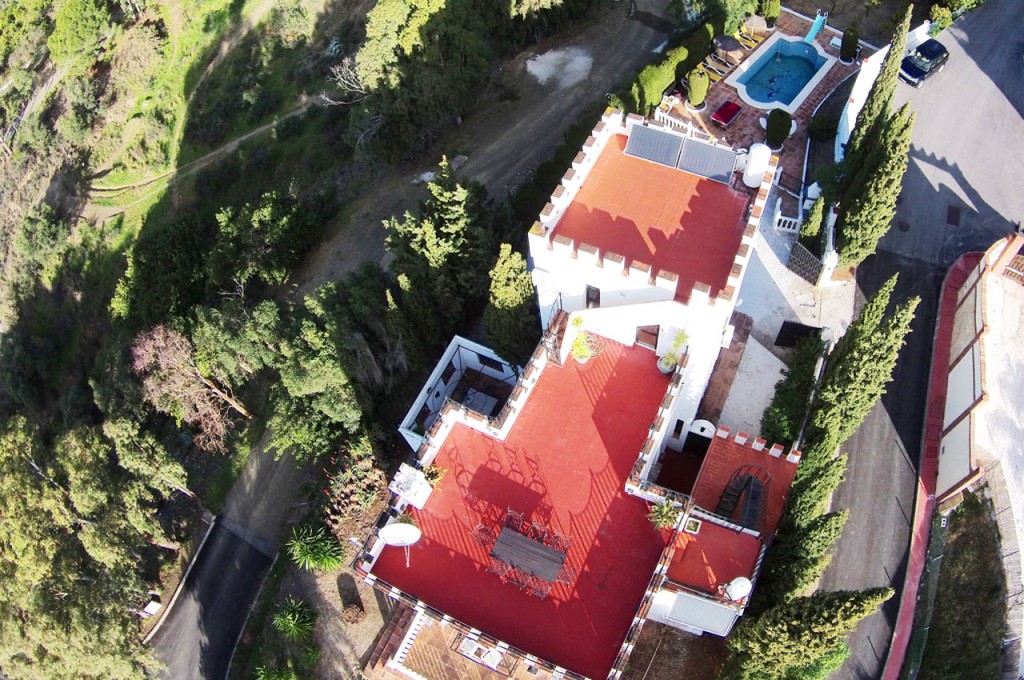 Drone aerial photo of Villa SP004 and grounds