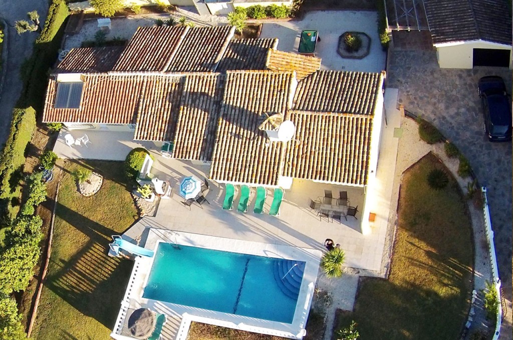 Drone aerial photo of Villa SP005 and grounds