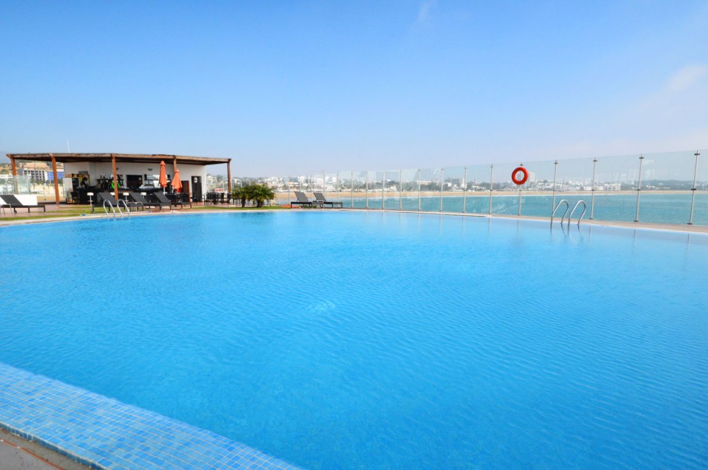 The Pool Bar on the Marina in Agadir with its huge infinity swimming pool and superb views