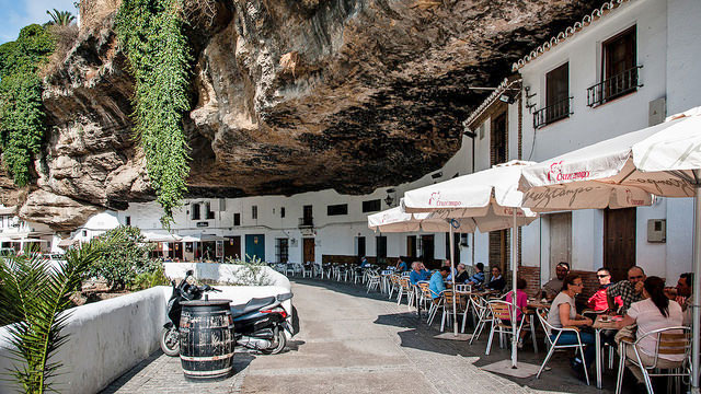 Setenil de las Bodegas village is literally carved into the rock - photo by Andrea Moroni