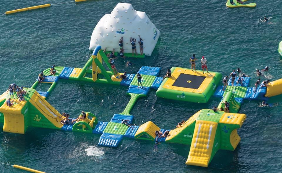 Mijas floating waterparks, a superb obstacle course for kids - photo courtesy www.clublacostaworld.com