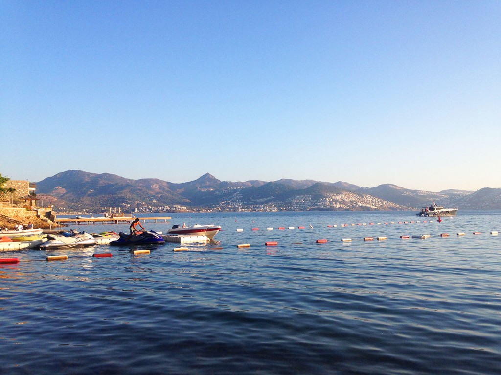 Xuma Beach Club offers activities including watersports (as shown), pilates, yoga, beach volleyball and massages