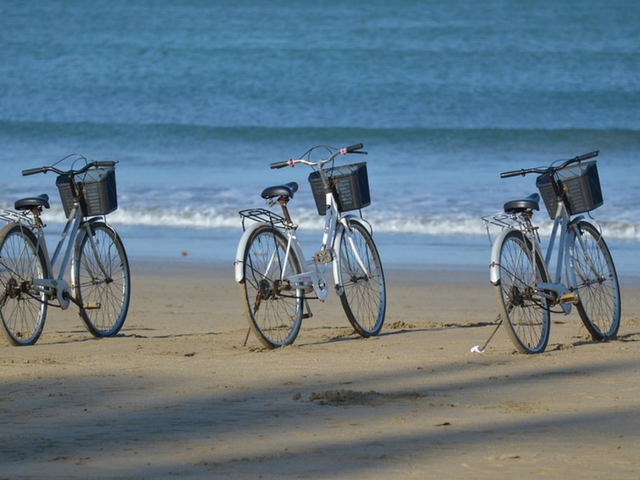 Ride along the many beachside promenades along the coast