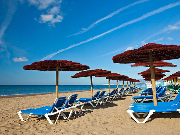 Marbella Beach on the Costa del Sol