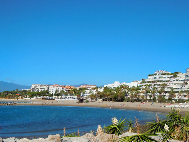 Puerto Banus Beach, Marbella on the Costa del Sol