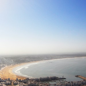 View overlooking Agadir Beach and Agadir Marina