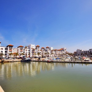 Agadir Marina with shops, cafes, bars and restaurants