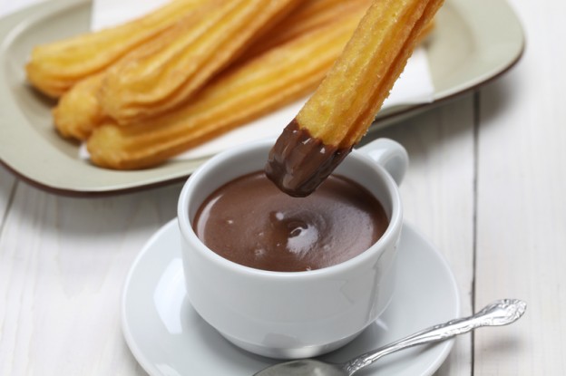 Churros with choc sauce