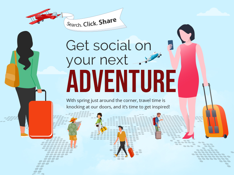 travel industry infographic social media